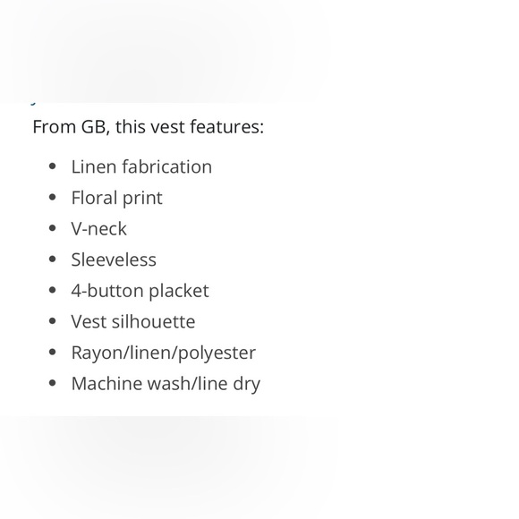 From GB, Floral Vest - Picture 9 of 9